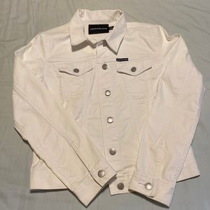 Calvin klein white denim jacket